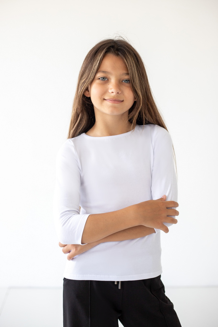 Блуза для дівчаток рукав 3/4